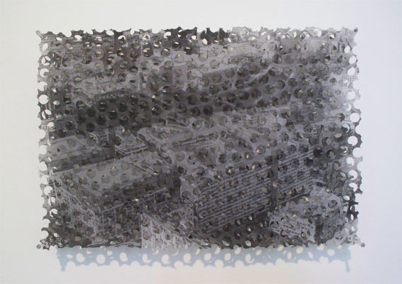 Stadtlandschaft, 2007, Inkjet auf Folie, bearbeitet
